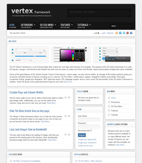 قالب رایگان vertex برای جوملا 2.5 فارسی