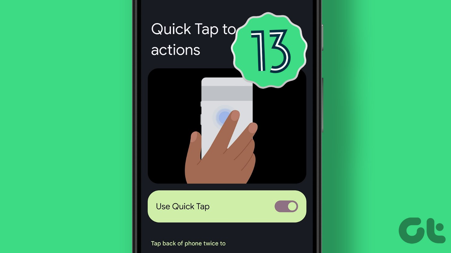 قابلیت Quick Tap در اندروید